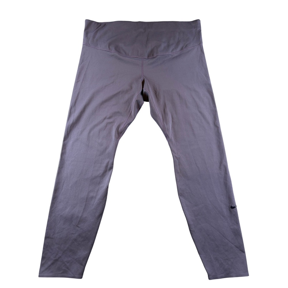 Nike One Luxe Dri-FIT 7/8 Leggings Dark Iris Purple DD0252-521 Plus Size 1X NEW